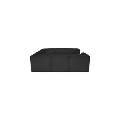 Ollie Black Boucle Fabric Modular Sectional