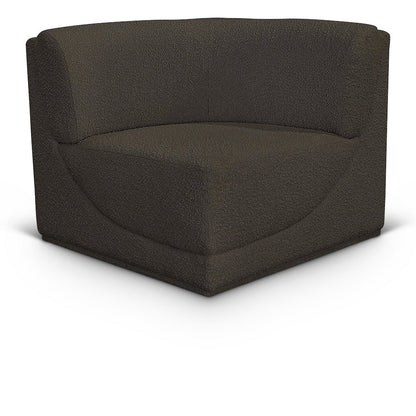 Ollie Brown Boucle Fabric Corner