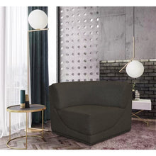 Ollie Brown Boucle Fabric Corner