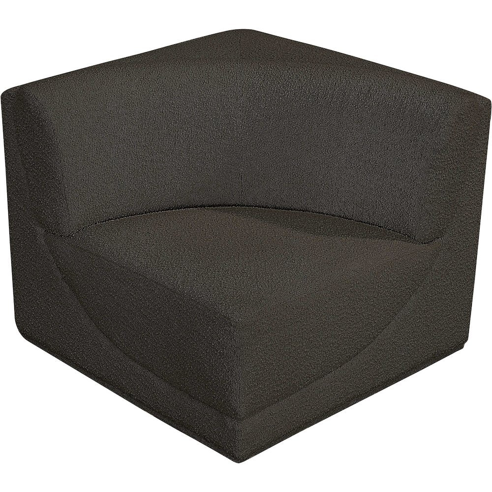 Ollie Brown Boucle Fabric Corner