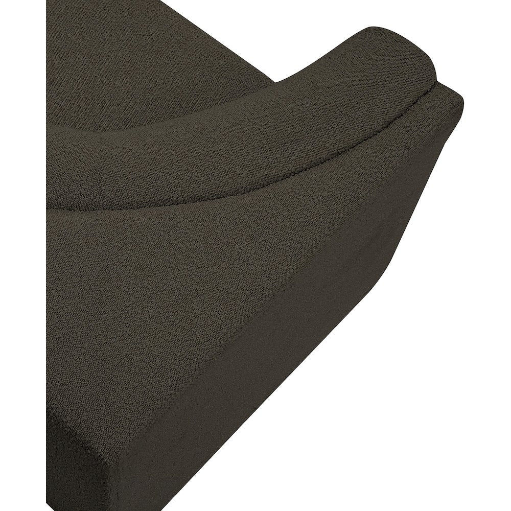Ollie Brown Boucle Fabric Corner