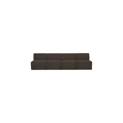 Ollie Brown Boucle Fabric Modular Sofa