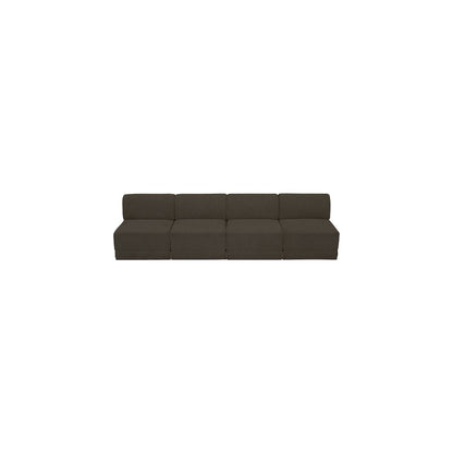 Ollie Brown Boucle Fabric Modular Sofa