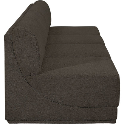 Ollie Brown Boucle Fabric Modular Sofa