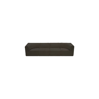 Ollie Brown Boucle Fabric Modular Sofa