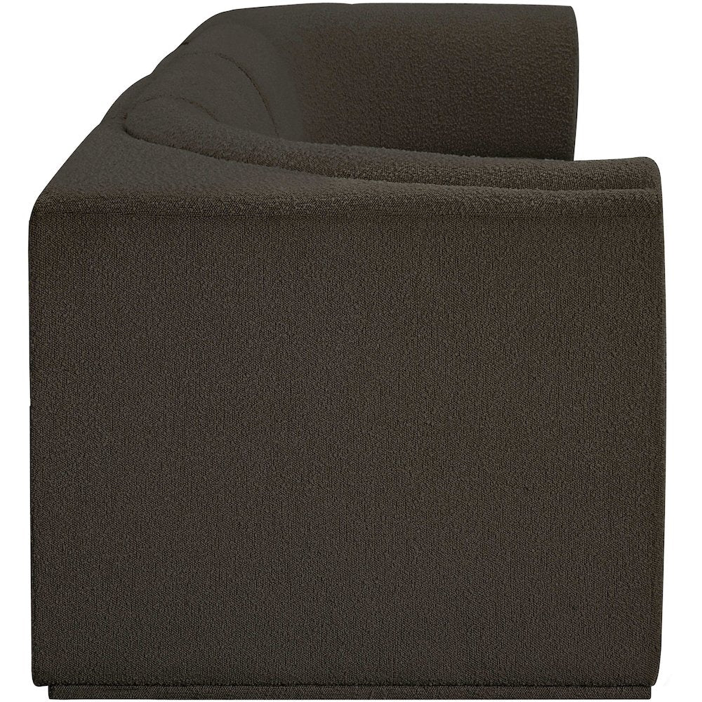 Ollie Brown Boucle Fabric Modular Sofa