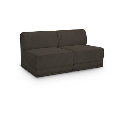 Ollie Brown Boucle Fabric Modular Sofa