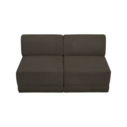 Ollie Brown Boucle Fabric Modular Sofa