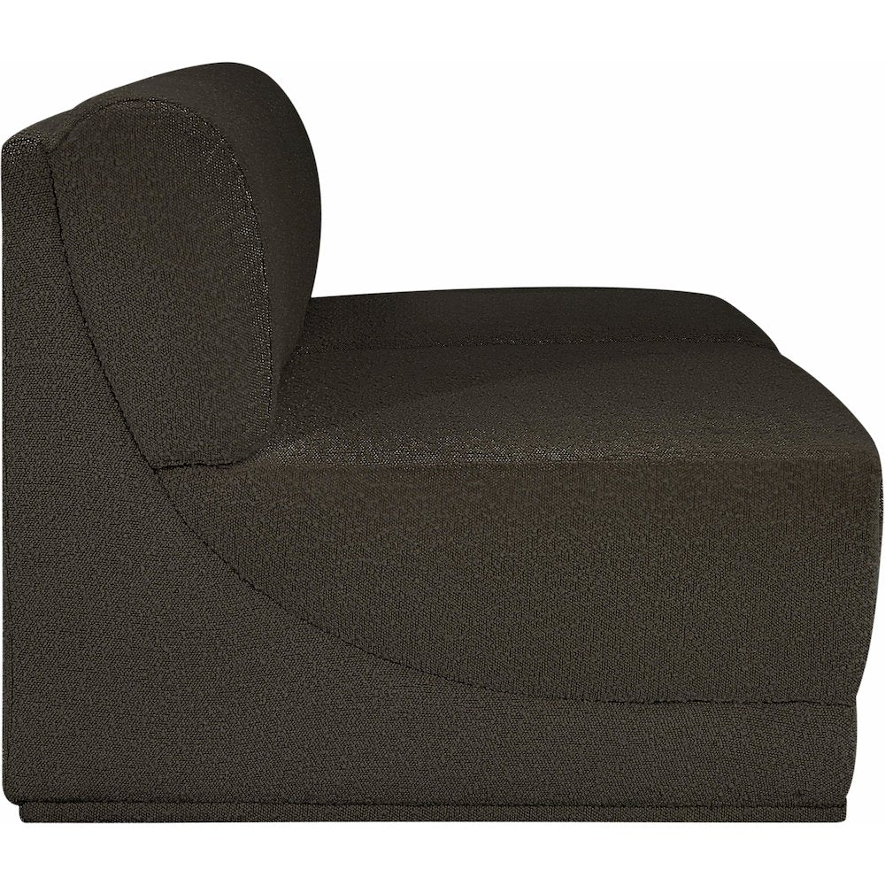 Ollie Brown Boucle Fabric Modular Sofa