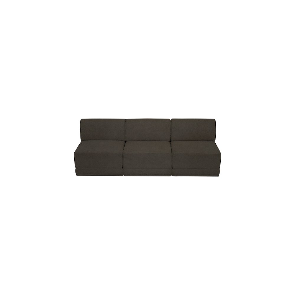 Ollie Brown Boucle Fabric Modular Sofa