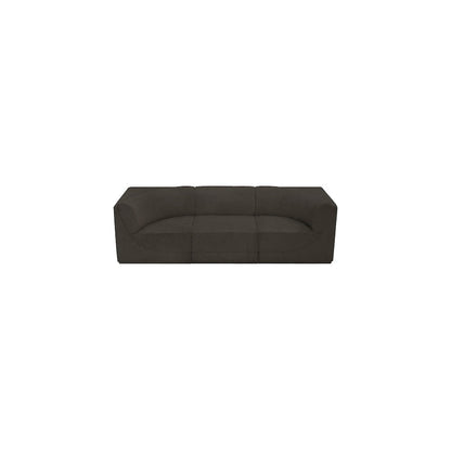 Ollie Brown Boucle Fabric Modular Sofa