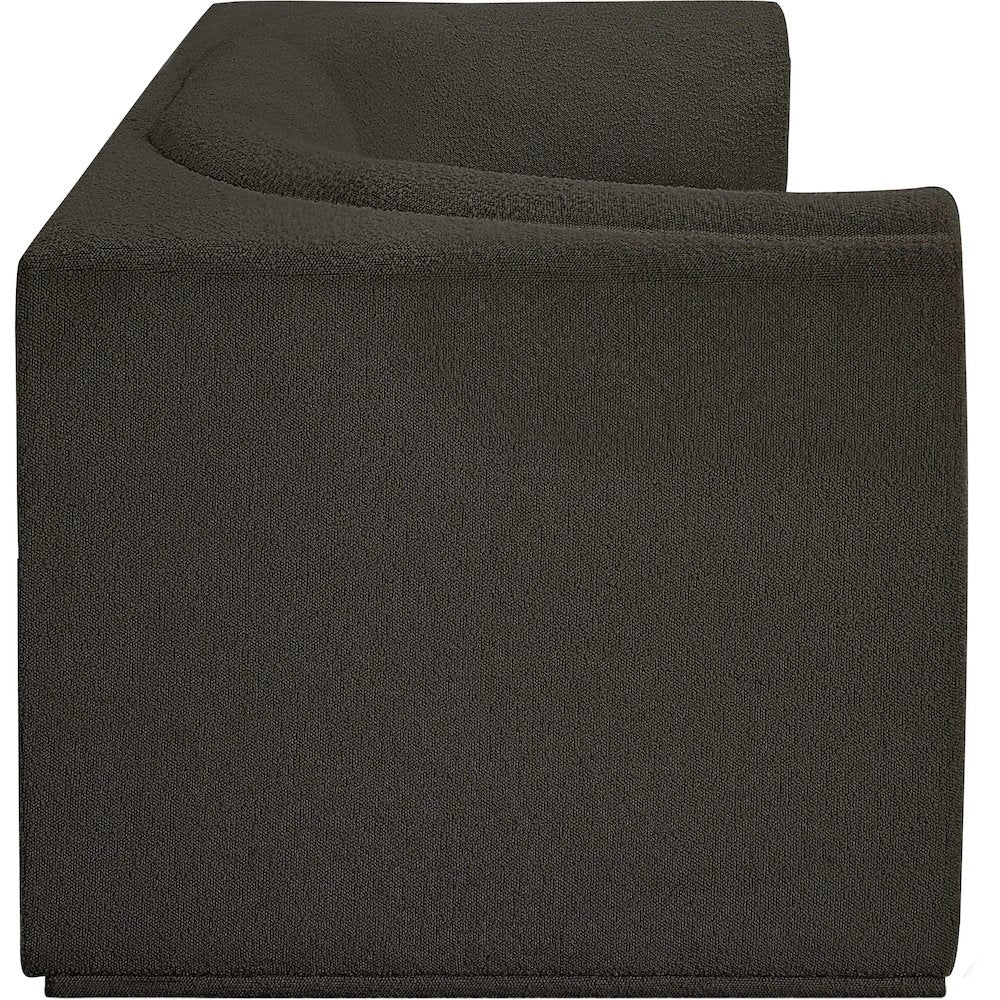 Ollie Brown Boucle Fabric Modular Sofa