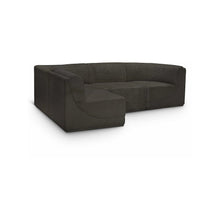 Ollie Brown Boucle Fabric Modular Sectional