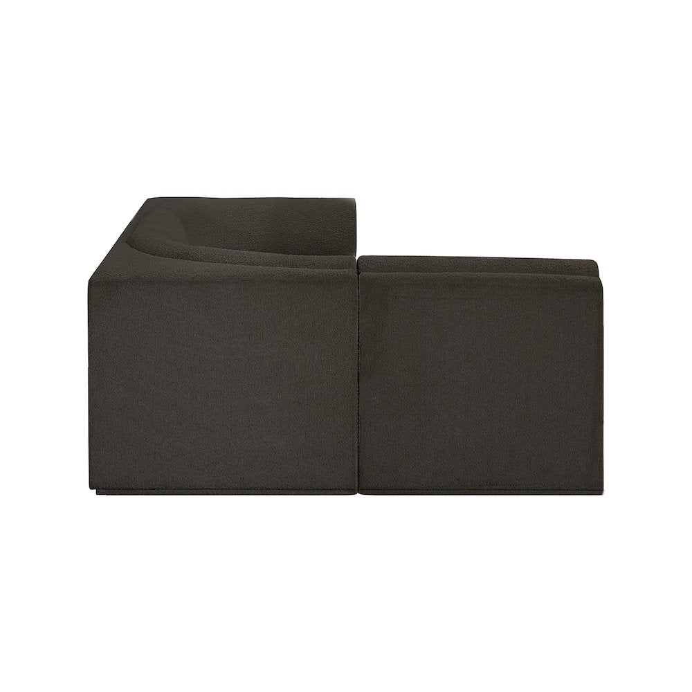 Ollie Brown Boucle Fabric Modular Sectional