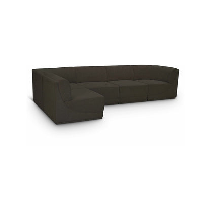 Ollie Brown Boucle Fabric Modular Sectional