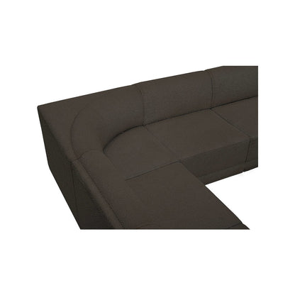 Ollie Brown Boucle Fabric Modular Sectional