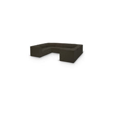 Ollie Brown Boucle Fabric Modular Sectional