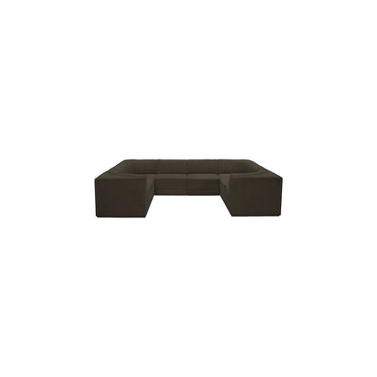 Ollie Brown Boucle Fabric Modular Sectional