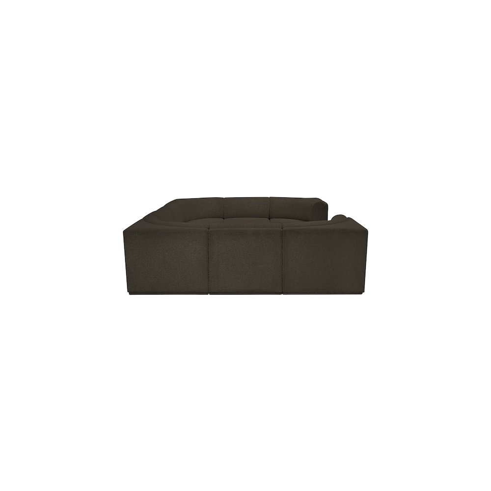 Ollie Brown Boucle Fabric Modular Sectional
