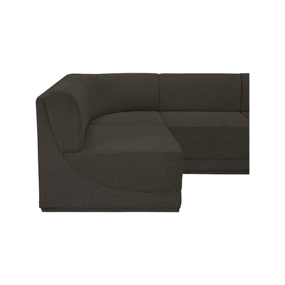 Ollie Brown Boucle Fabric Modular Sectional