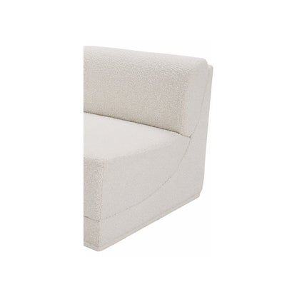Ollie Cream Boucle Fabric Armless