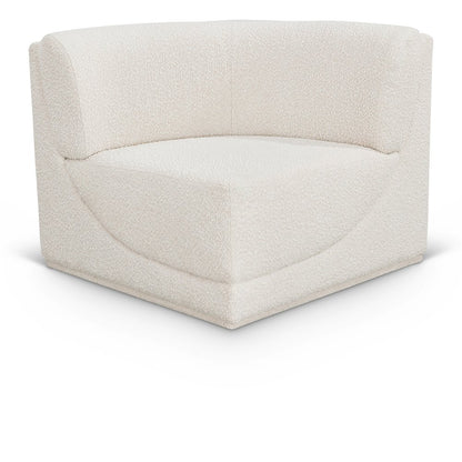 Ollie Cream Boucle Fabric Corner