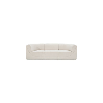 Ollie Cream Boucle Fabric Modular Sofa