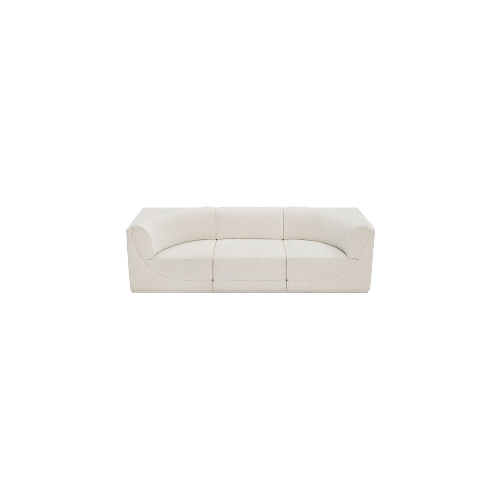 Ollie Cream Boucle Fabric Modular Sofa