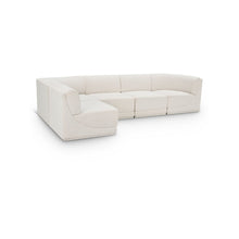 Ollie Cream Boucle Fabric Modular Sectional