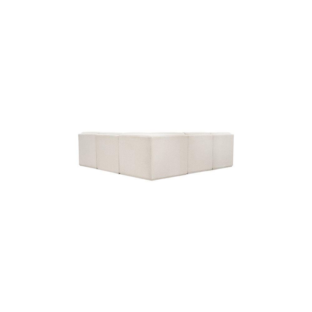 Ollie Cream Boucle Fabric Modular Sectional