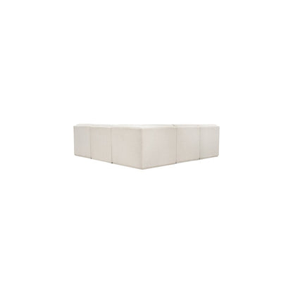Ollie Cream Boucle Fabric Modular Sectional