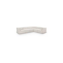 Ollie Cream Boucle Fabric Modular Sectional