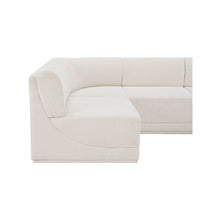 Ollie Cream Boucle Fabric Modular Sectional