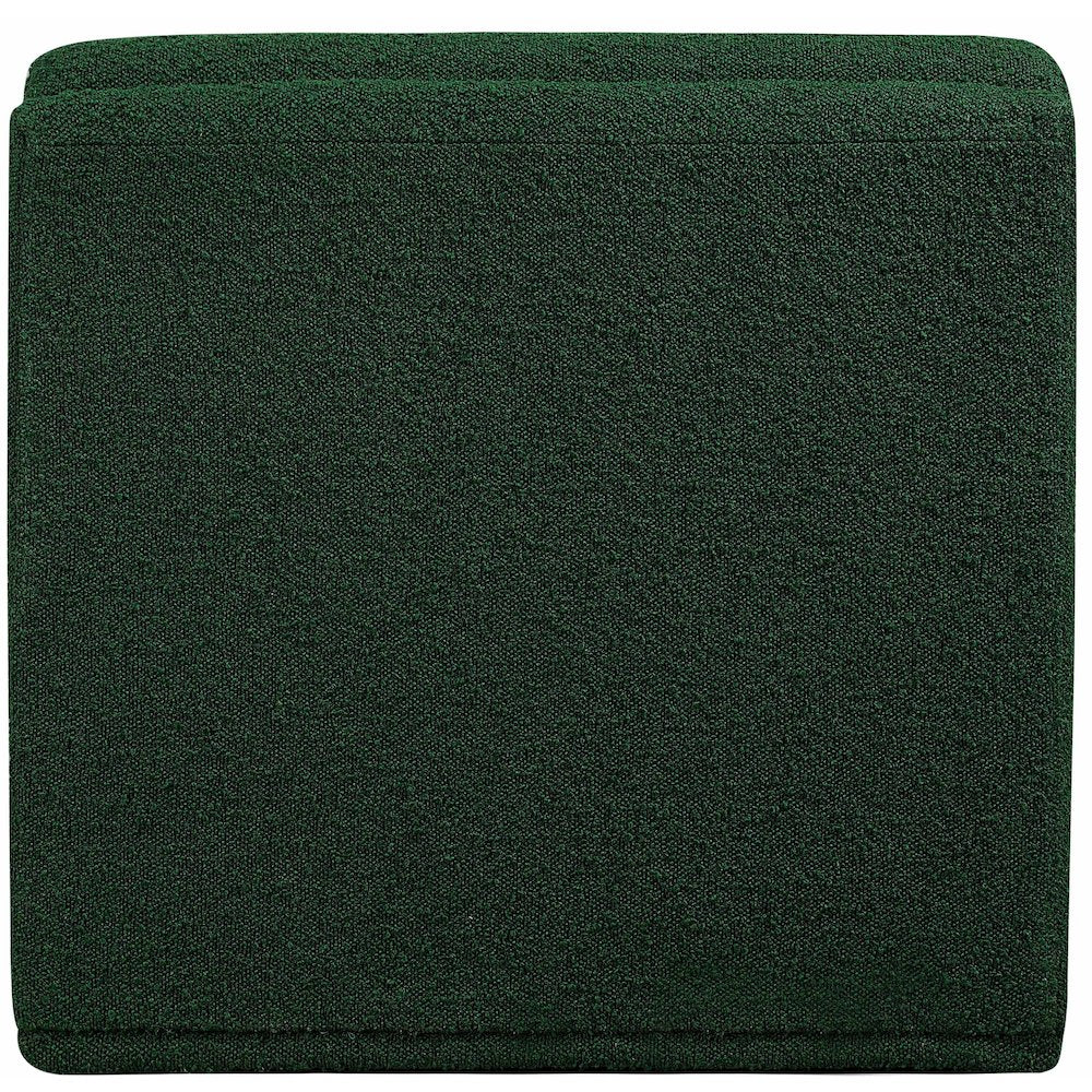 Ollie Green Boucle Fabric Armless