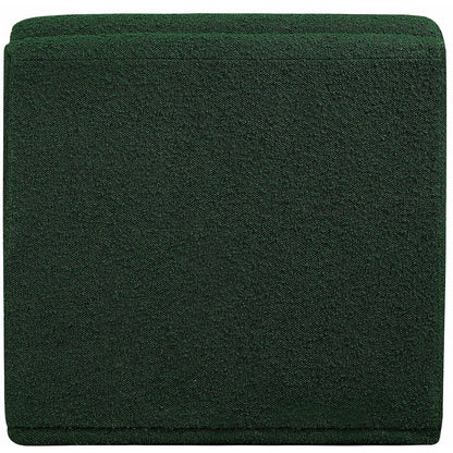 Ollie Green Boucle Fabric Armless