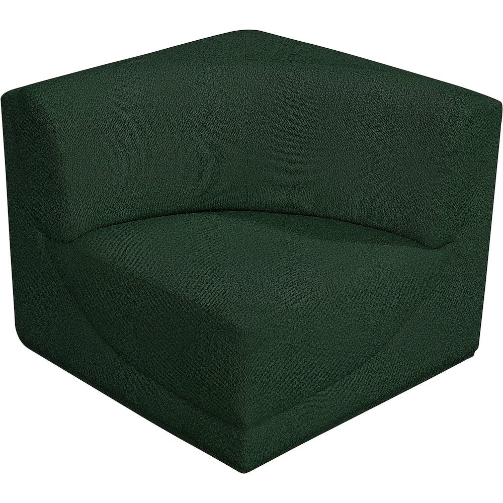 Ollie Green Boucle Fabric Corner