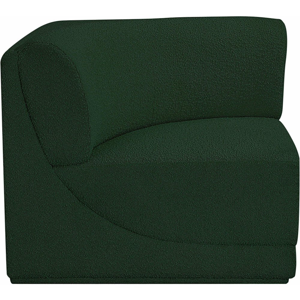 Ollie Green Boucle Fabric Corner