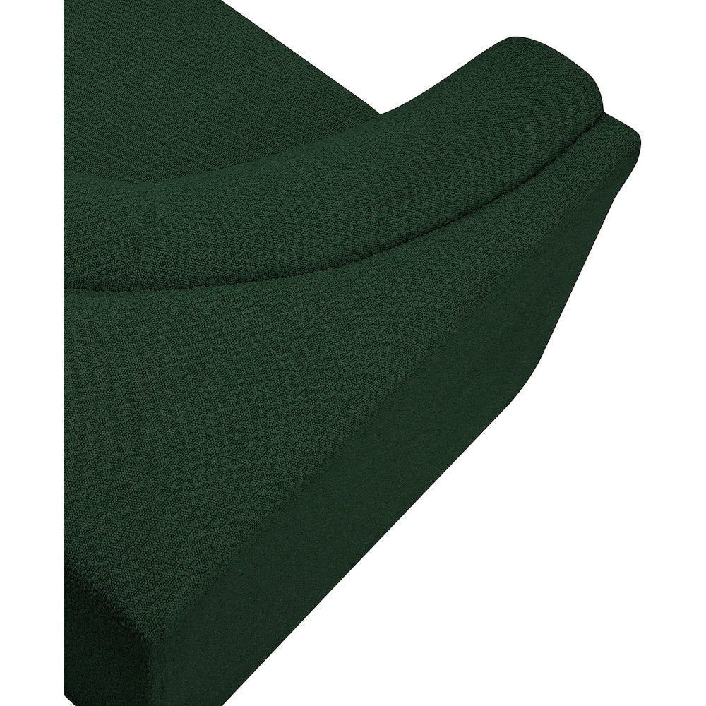 Ollie Green Boucle Fabric Corner