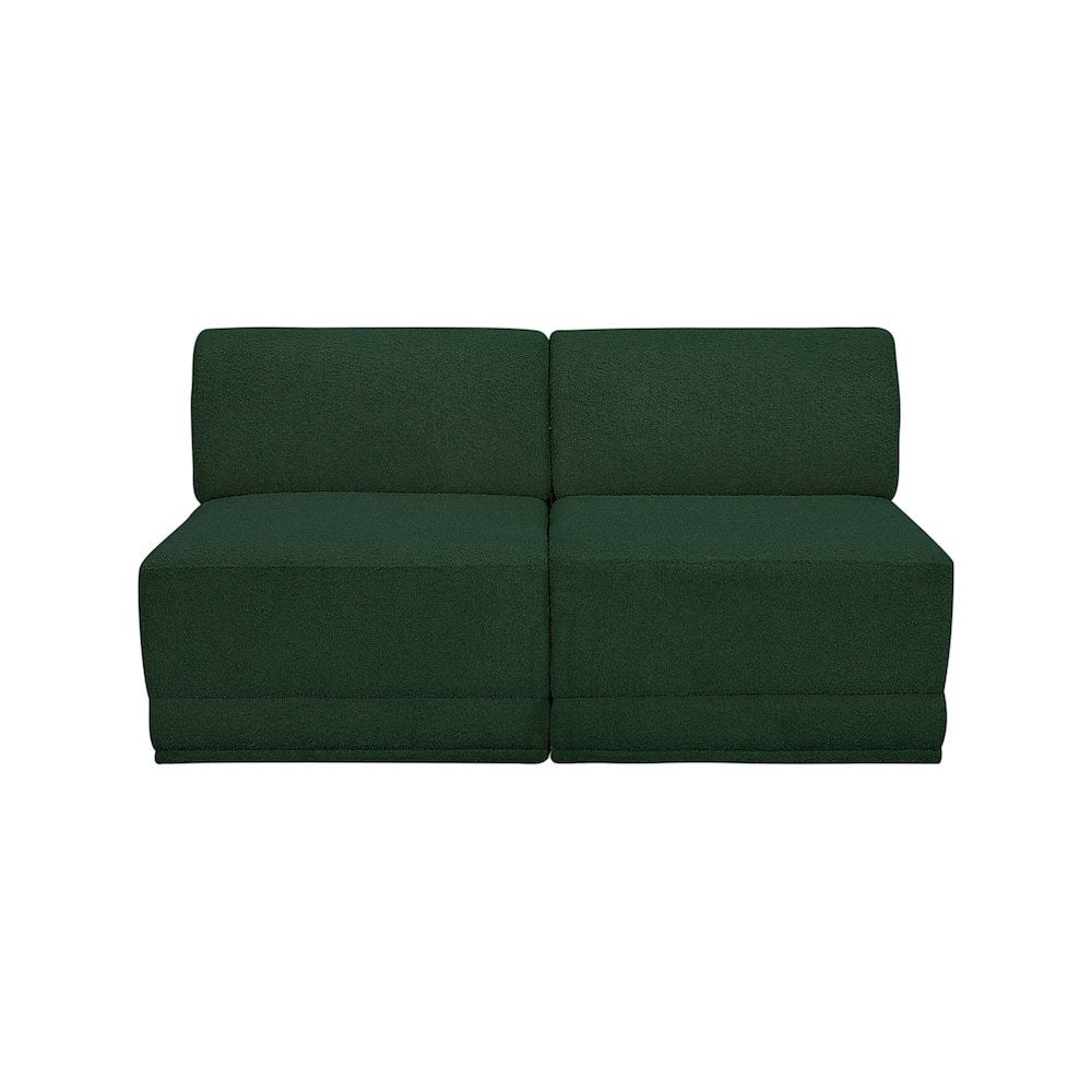 Ollie Green Boucle Fabric Modular Sofa