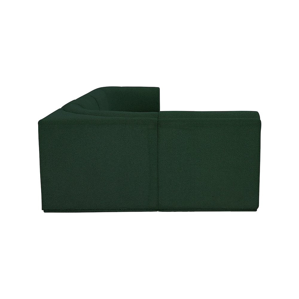 Ollie Green Boucle Fabric Modular Sectional