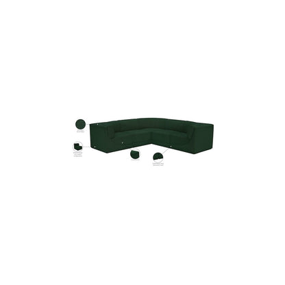 Ollie Green Boucle Fabric Modular Sectional
