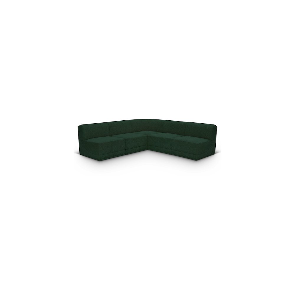 Ollie Green Boucle Fabric Modular Sectional