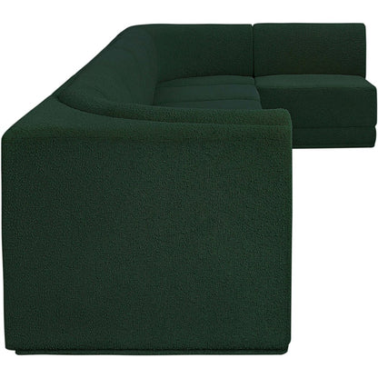 Ollie Green Boucle Fabric Modular Sectional