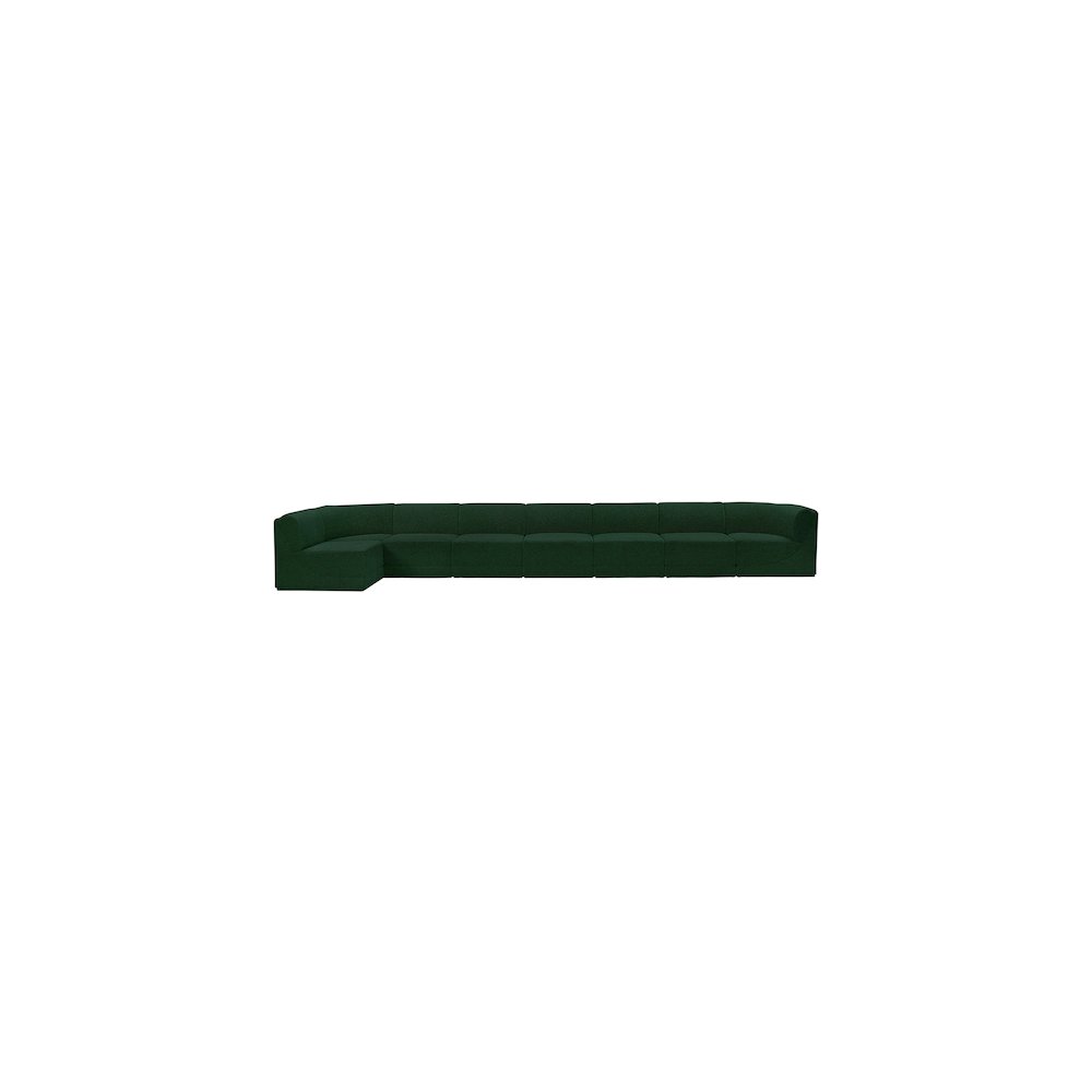 Ollie Green Boucle Fabric Modular Sectional