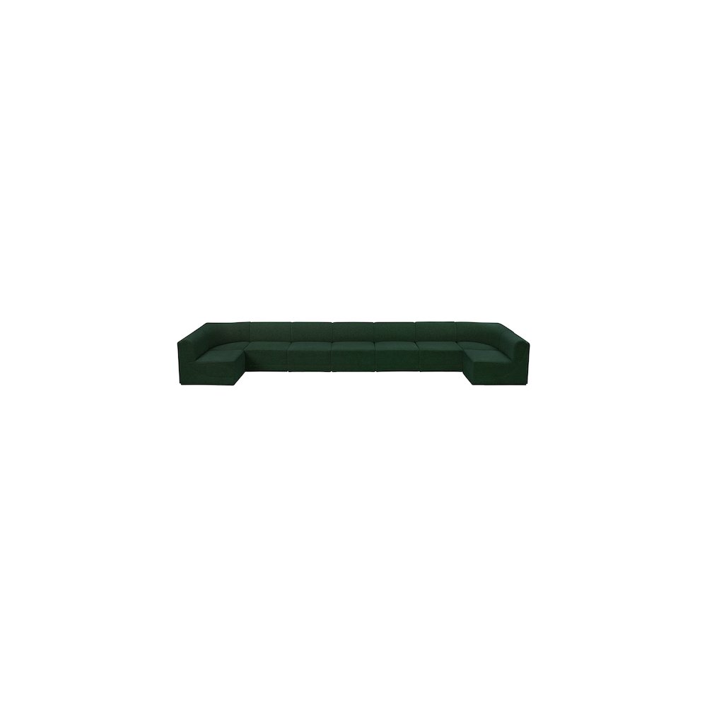Ollie Green Boucle Fabric Modular Sectional