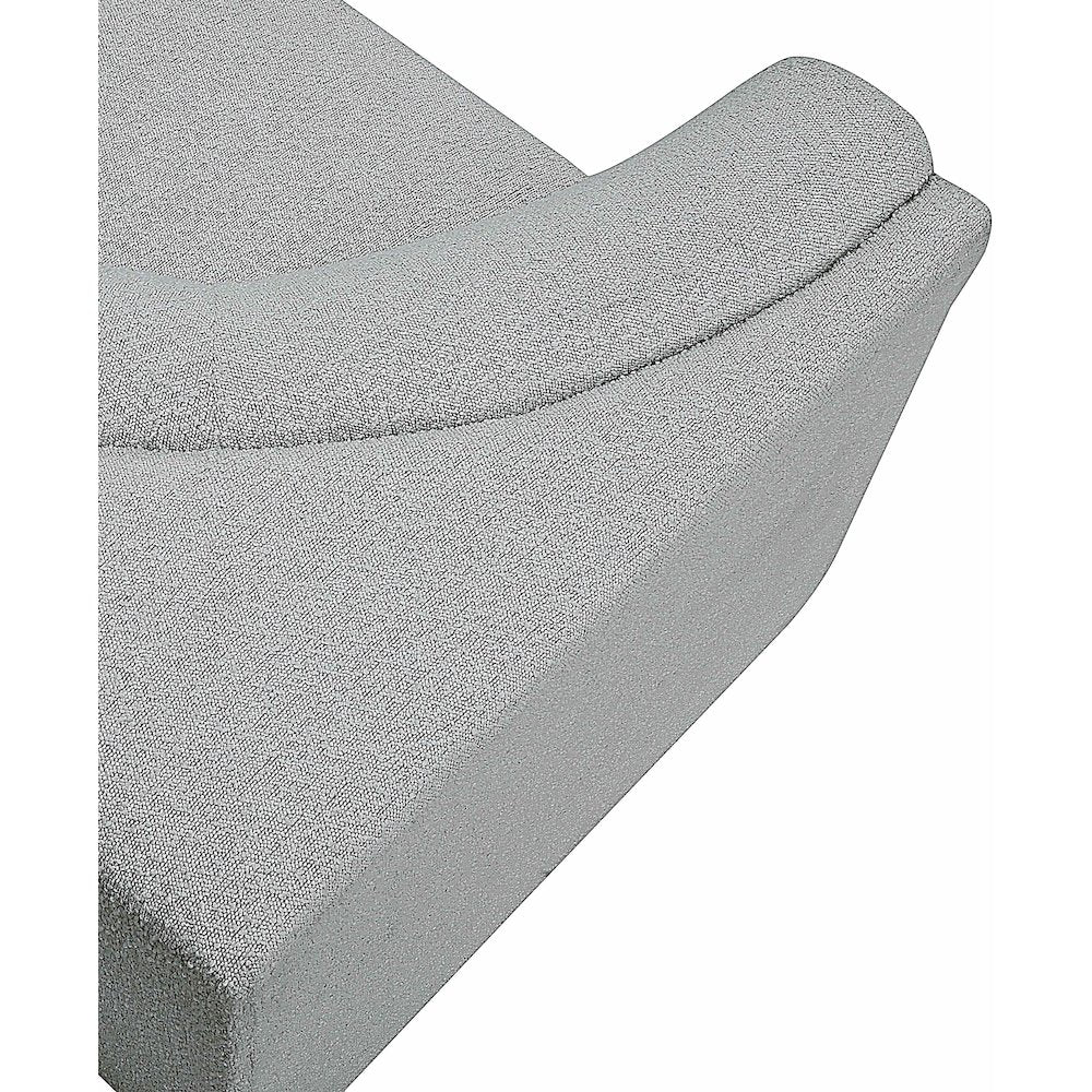 Ollie Grey Boucle Fabric Corner