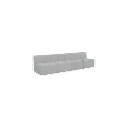 Ollie Grey Boucle Fabric Modular Sofa
