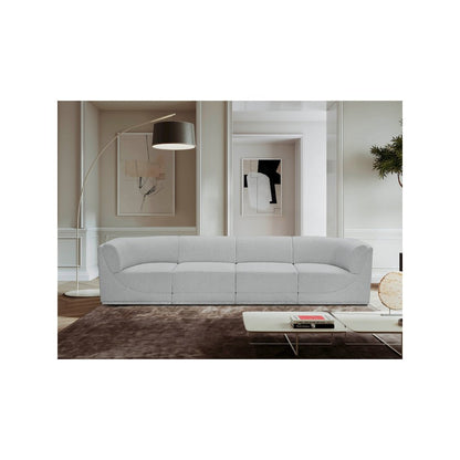 Ollie Grey Boucle Fabric Modular Sofa