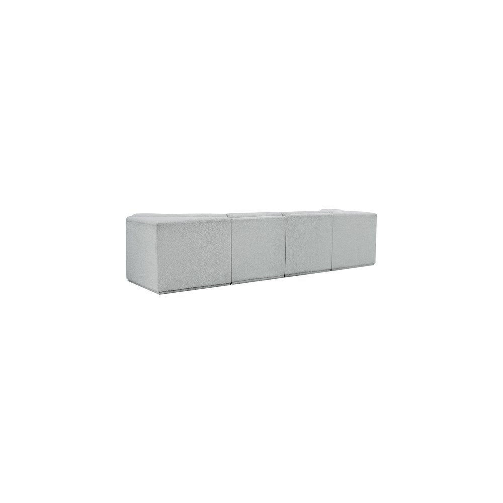 Ollie Grey Boucle Fabric Modular Sofa
