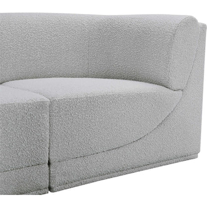 Ollie Grey Boucle Fabric Modular Sofa